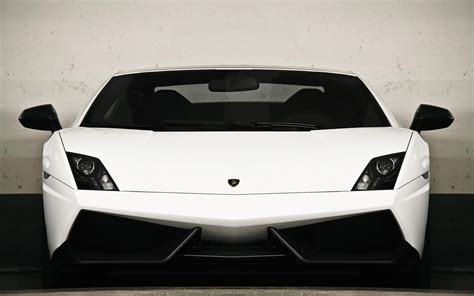 Lamborghini Gallardo LP570-4 Superleggera White Front wallpaper ...