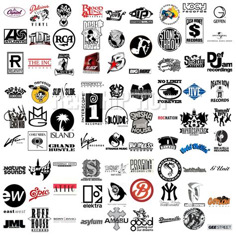 Rap Record Labels Emblems