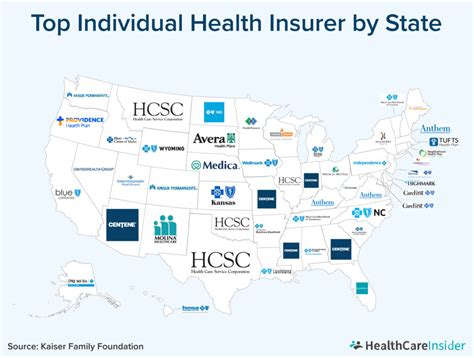 Top Individual Health Insurance Companies, Mapped - HealthCareInsider.com