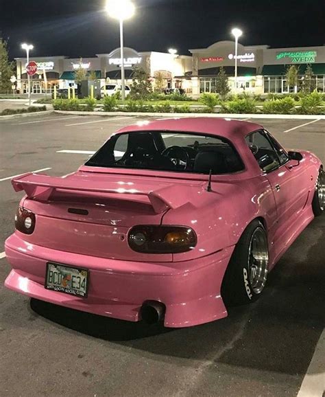 #Mazda #Miata #Modified #Pink #Slammed #Stance | Dream cars, Street ...