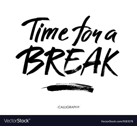 Time for a break for social media Royalty Free Vector Image