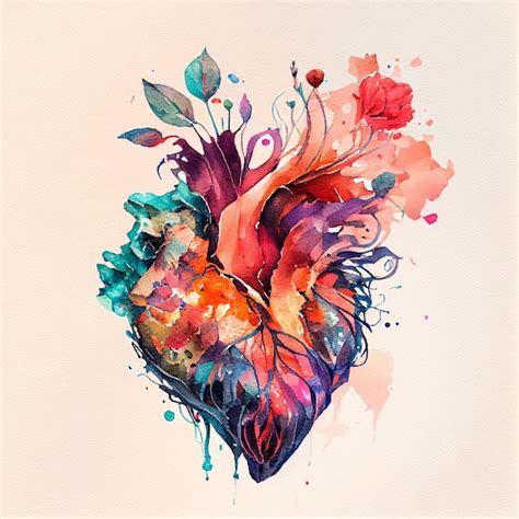 Premium Photo | Pretty aesthetic heart illustration with isolated ...