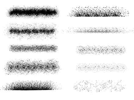 Free Spray Paint Stipple Brushes for Illustrator (AI)