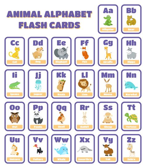 Animal Alphabet Printable - Printable Word Searches