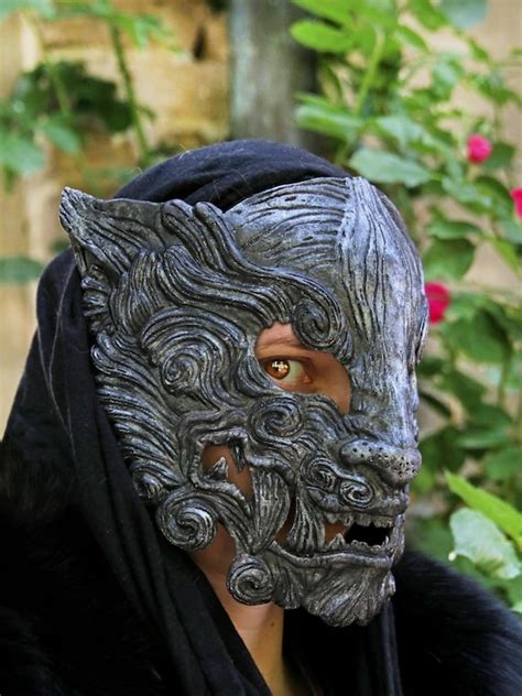 MADE TO ORDER Silver Oni Mask Japanese Demon Ogre Cosplay | Etsy