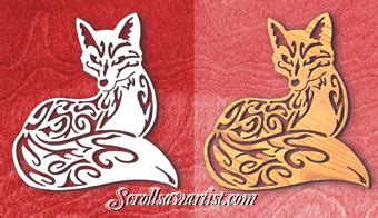 Scroll Saw Patterns :: Miscellaneous :: Tribal Style :: Tribal fox ...