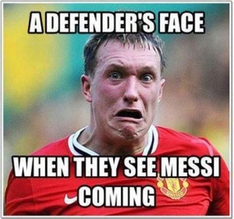 defender's face when they see Messi coming | Soccer funny, Funny soccer ...