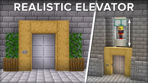 How To Build a Realistic Elevator in Minecraft - YouTube