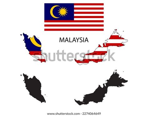 Malaysia Flag Map Illustration Vector Stock Vector (Royalty Free ...