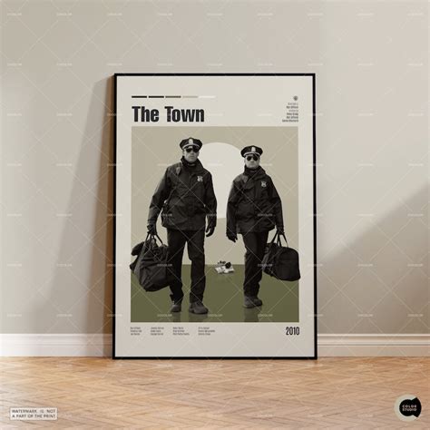 The Town Retro Movie Poster Midcentury Modern Retro Tv Show - Etsy