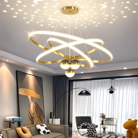 Chandelier for Living Room Modern Dining Pendant Light Led Ceiling ...