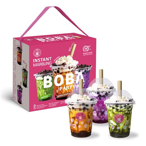 Buy O's Bubble Boba Tea Kit - 6 Servings, All in One for Boba Tea ...