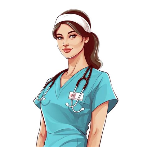 Premium AI Image | Doctor Nurse Silhouette