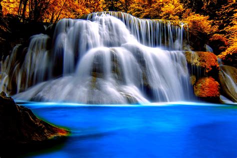 waterfall, River, Landscape, Nature, Waterfalls, Autumn Wallpapers HD ...