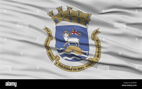 Closeup San Juan City Flag, Puerto Rico Stock Photo - Alamy