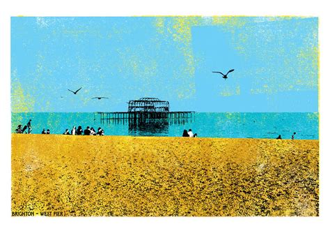 Brighton - West Peir - Printable Art :Printable Art