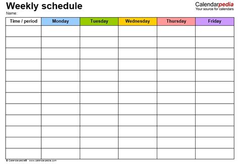 12 Free Sample Staff Schedule Templates - Printable Samples