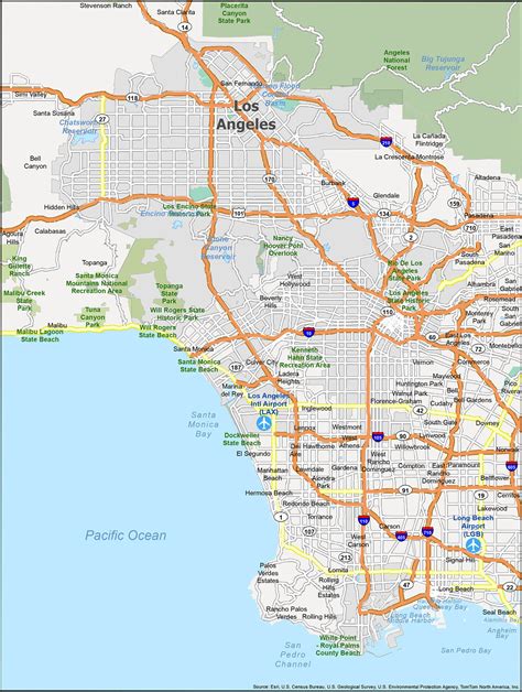 Los Angeles Map Area - Willa Julianne