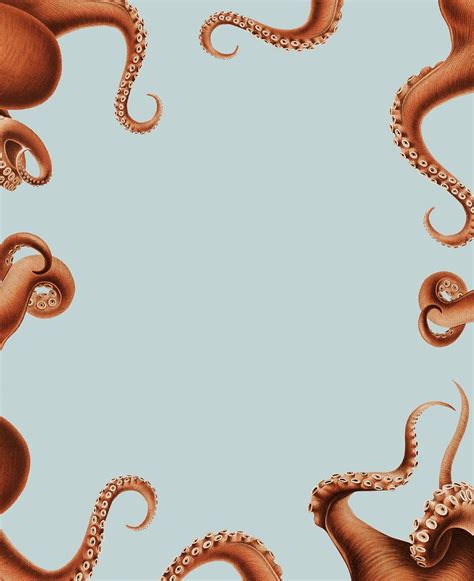 Octopus tentacles frame design with a copy | Premium PSD - rawpixel