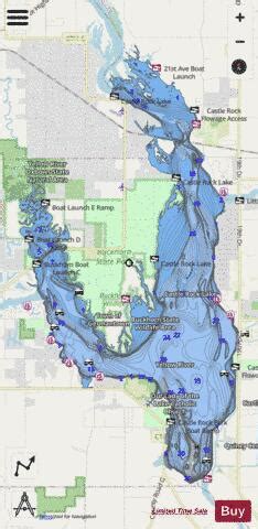 Castle Rock Lake Fishing Map | Nautical Charts App