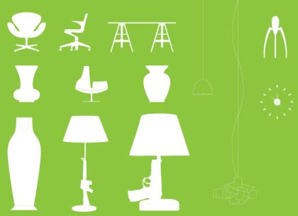 Free Vector Furniture Silhouettes