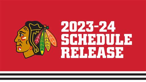 RELEASE: Blackhawks Announce 2023-24 Schedule | Chicago Blackhawks