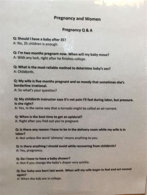 This OBGYN's Hysterical Pregnancy FAQ Totally Nails It