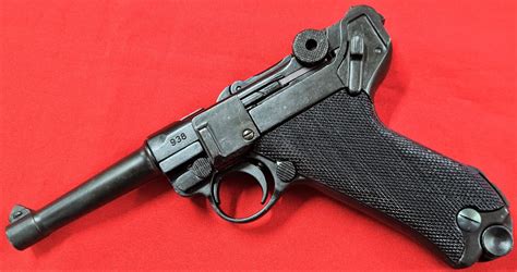 REPLICA WW1 WW2 GERMAN LUGER PISTOL BY DENIX BLACK GRIP | JB Military ...