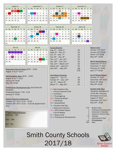 Smith County Tn School Calendar 2024 - Schoolcalendars.net