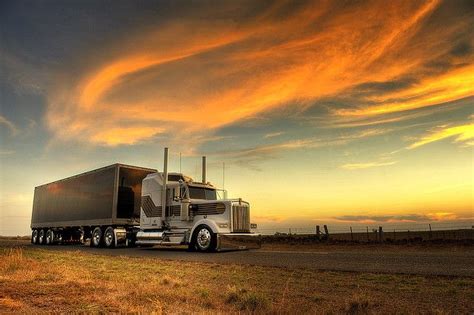 Sunset by DingosGotMyBaby, via Flickr Big Rig Trucks, Semi Trucks, Cool ...