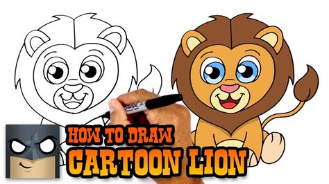 How To Draw A Lion Cartoon - Crazyscreen21