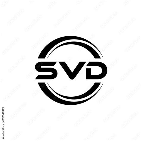 SVD letter logo design with white background in illustrator, vector ...