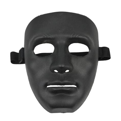 Black Halloween Mask, Material ABS-in Party Masks from Home & Garden on ...