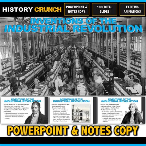 Industrial Revolution Inventions and Inventors - PowerPoint with Notes ...