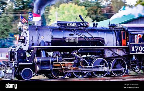 great smoky mountains train ride in bryson city nc Stock Photo - Alamy