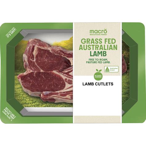 Macro Grass Fed Australian Lamb Cutlets 200g-400g | Woolworths