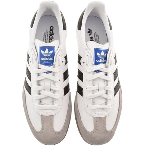 adidas Originals Samba Trainers White | Mainline Menswear