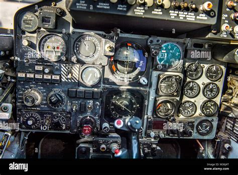 The cockpit of the McDonnell Douglas F-4 Phantom II, flown by Lt Stock ...