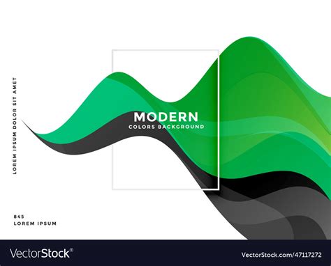 Green wave modern background design Royalty Free Vector