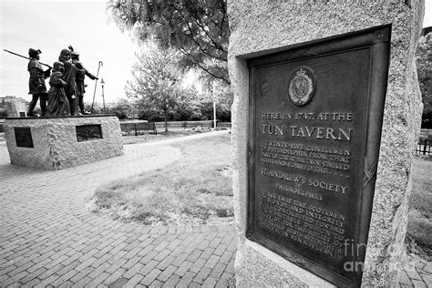 tun tavern plaque next to the scottish memorial Philadelphia USA the ...