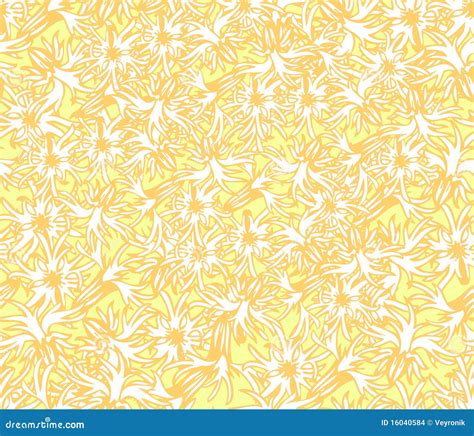 Yellow Floral Wallpaper In