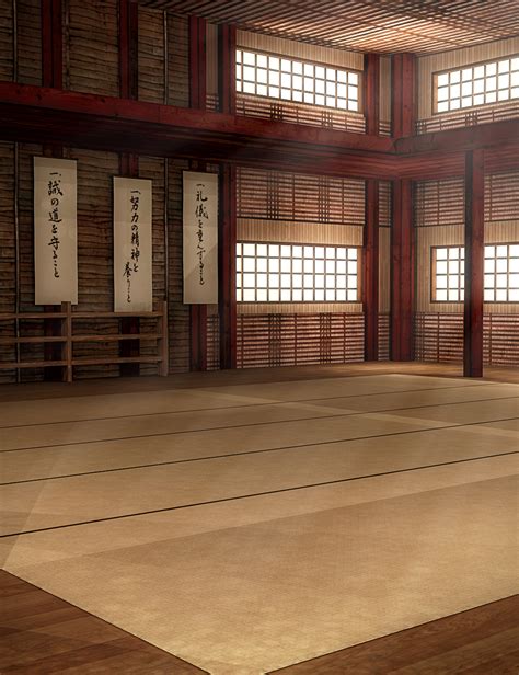 Martial Arts Dojo Interior | Daz 3D