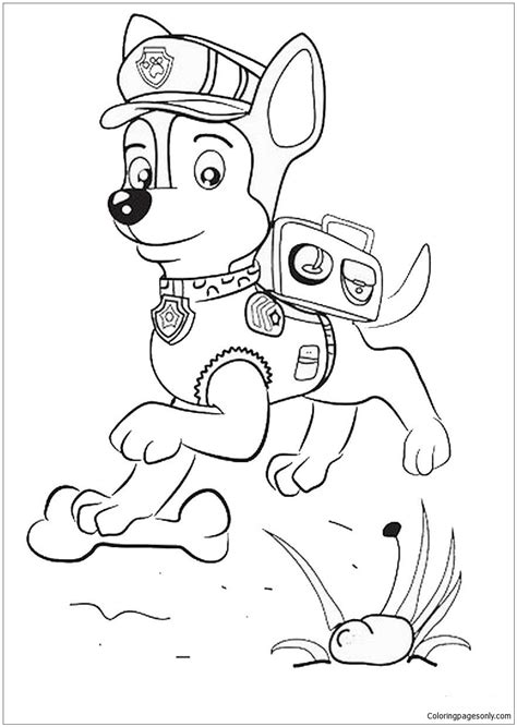 Paw Patrol Dinosaur Coloring Pages