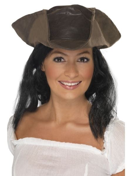 Leather Look Pirate Hat - Halloween Store Prague