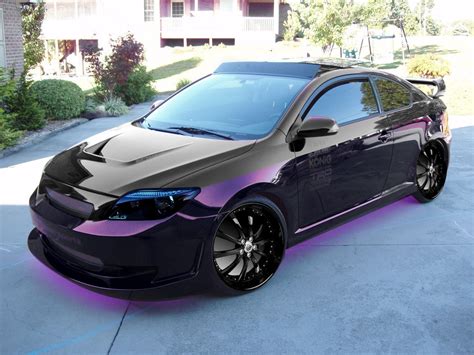 black and purple scion tc | 2007 Scion tC | Custom cars paint, Scion ...