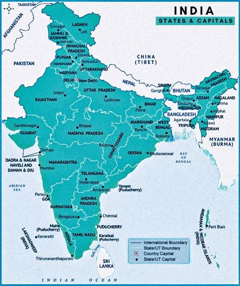 How Many States in India (India Map With States) - PDF Download