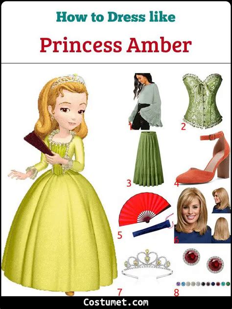 Princess Amber (Sofia the First) Costume for Cosplay & Halloween