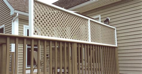 Adding a Lattice Privacy Screen to Existing Deck Railing