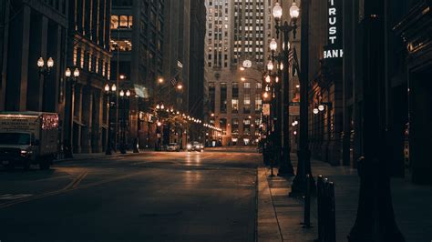 Download wallpaper 2560x1440 city, road, street, buildings, cars ...