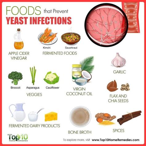 10 Foods That Prevent Yeast Infections - eMediHealth | Yeast infection ...